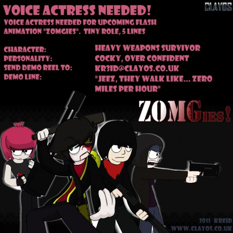 Girly voicey woice needed!