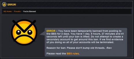 MY FIRST BAN!