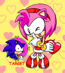 it`s amy want to kill sonic!!