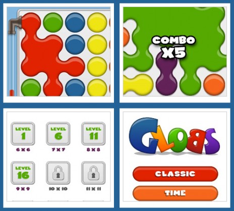 My game Globs is now on iPhone, Android and Nook! 99 Cents! Buy a copy today!