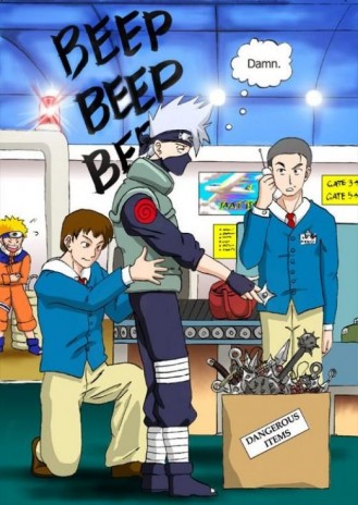 kakashi goes to the airport