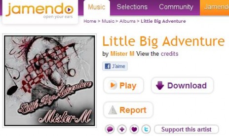 New album  "Little Big Adventure" available on Jamendo!