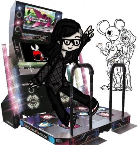 Skrillex Plays Dance Dance Revolution