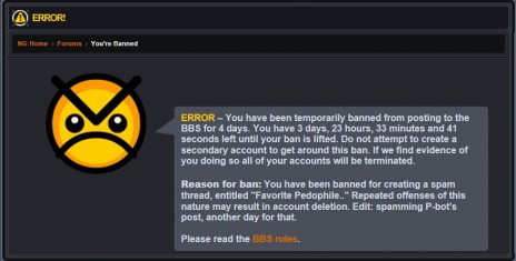 Lol, banned again.