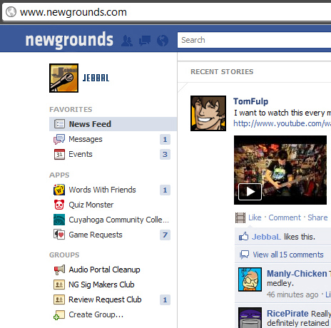 I got to beta test the NEWGROUNDS REDESIGN! (Pics included)