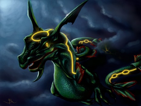 this is how rayquaza would look like if it was real