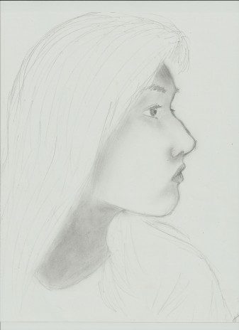 Side view drawing of me