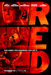 I like the movie RED by Bruce Willis