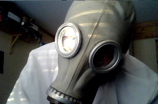 I am gas mask now