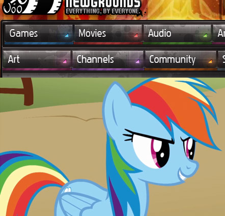 The Redesign was made by Rainbow Dash