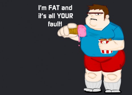 Don't touch me! I don't wanna catch obesity!