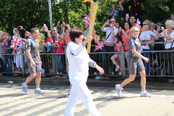 The Olympic torch came to my town!