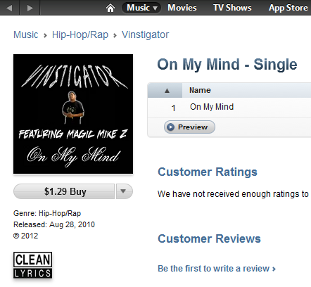 My first Newgrounds single is now available on iTunes and is being distributed by LL Cool J's very own record label!