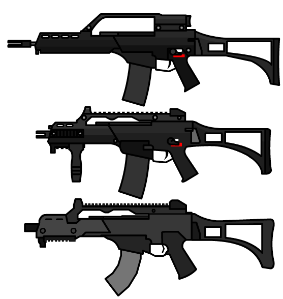 The wepon G36 was done