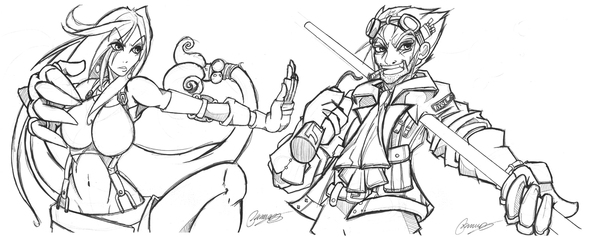 Current WIP's (Tifa + Cid)