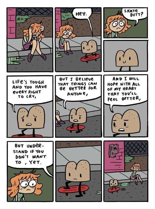 Skate Butt, The Motivational Webcomic Character