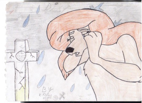 i put this pic on becaus i drew it and i like it its dixy from the fox and the hound 2