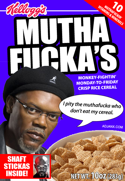 Enjoying my favorite cereal