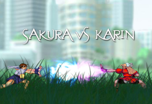 New Animation! Sakura vs Karin