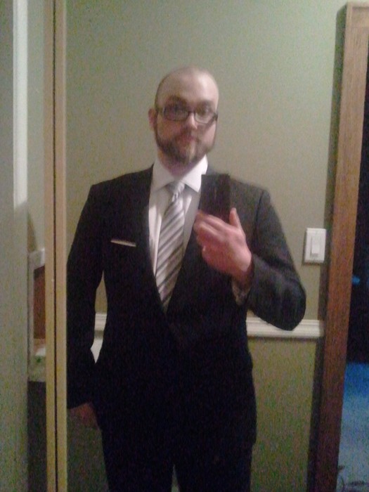 Here's me in a suit