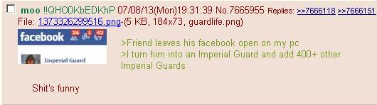 Facebook imperial guards