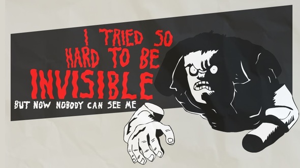 Animated version of the invisible man!