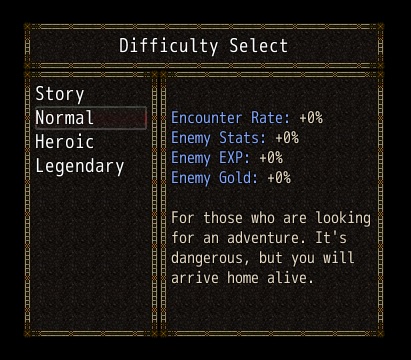 Difficulty Select