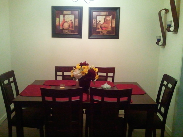 I decorated my dining area