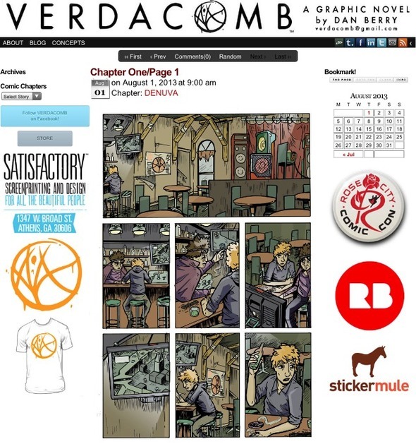 VERDACOMB.COM is Live! Chapter One is in Production! 