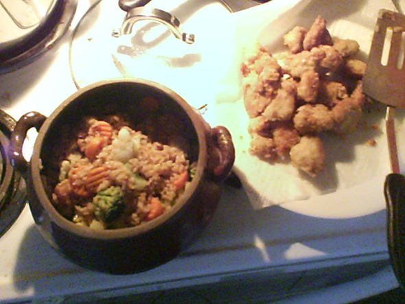 I made some General Tso Chicken