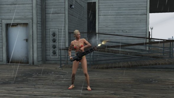 BOOBS + GUNS = GTA V 