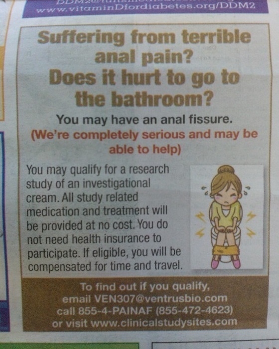 Suffering from terrible anal pain?