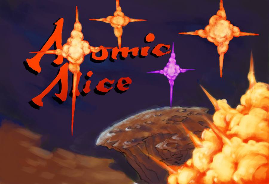 Atomic Alice Retro Arcade Poster