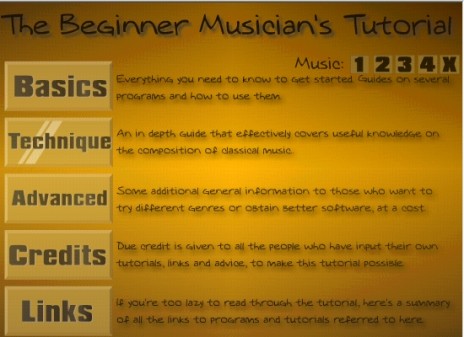 The Beginner Musician's Tutorial