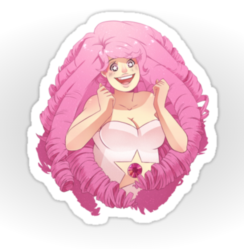 Rose Quartz Sticker!