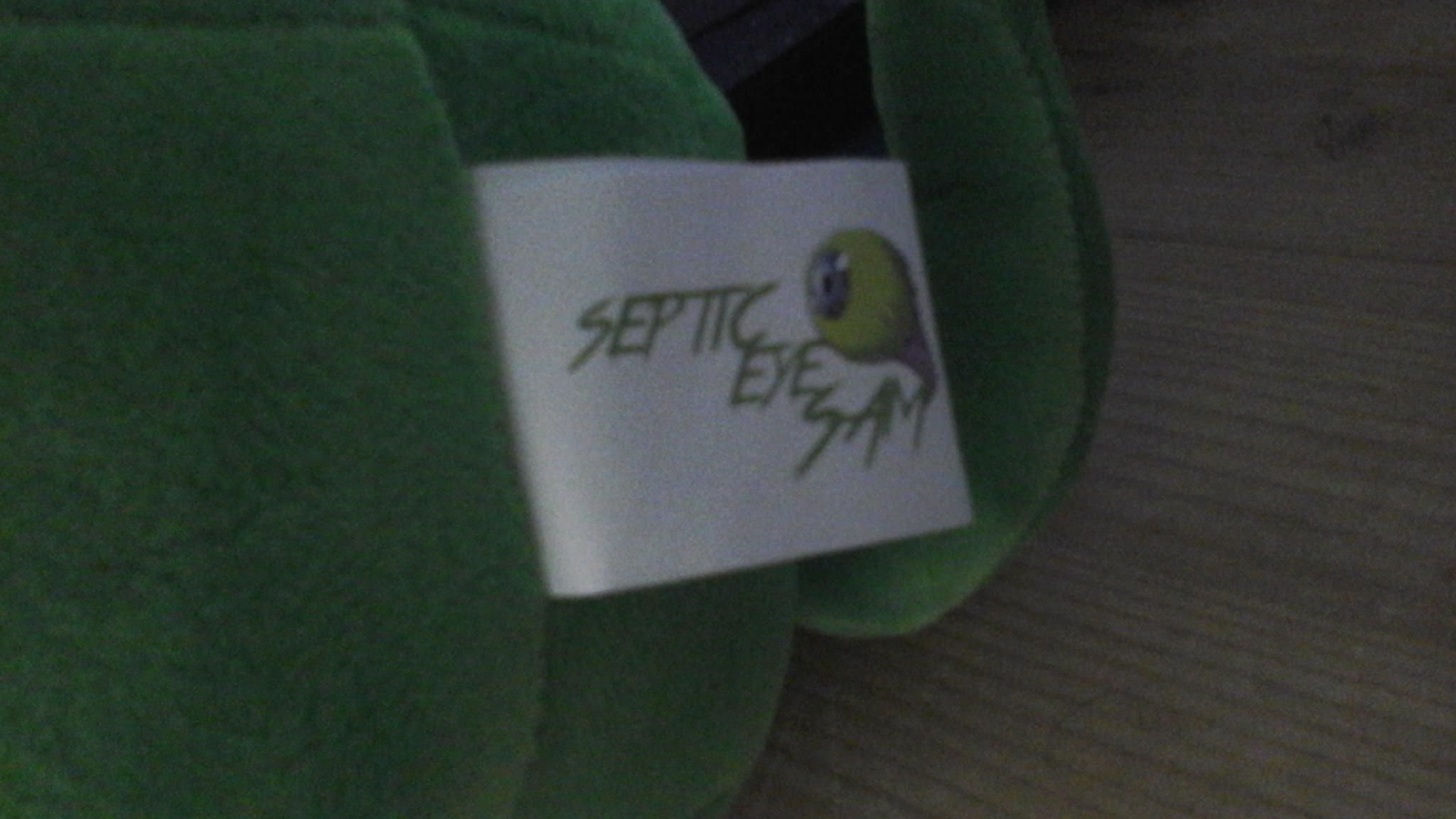 A Jacksepticeye Septic-Eye-Sam Plushie