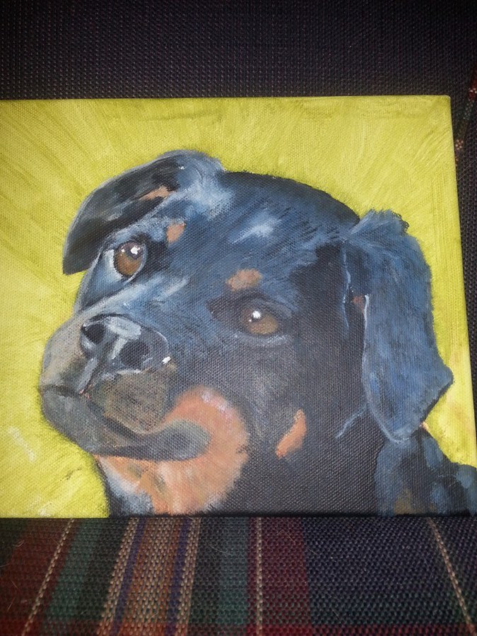 My Dog Jonah as Pup by April Phelps